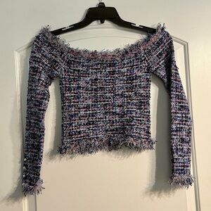 Zara‎ Multicolor Tweed Top